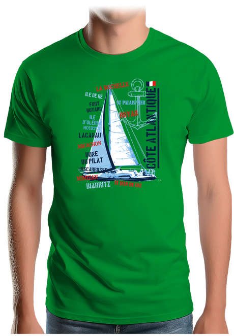 T-Shirt Homme Voilier Atlantique
