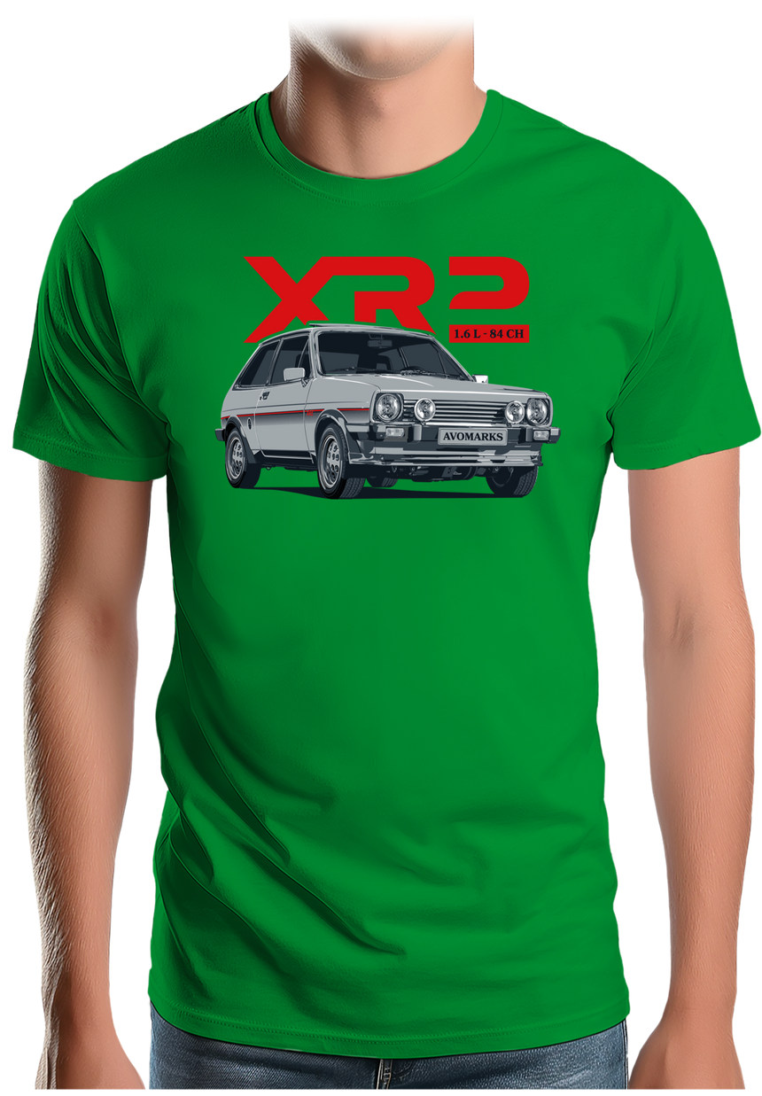 T-Shirt Homme Voiture Fiesta XR2 1,6L