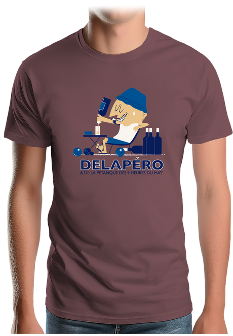 T-Shirt Homme Apéro et pétanque dès 9h du matin