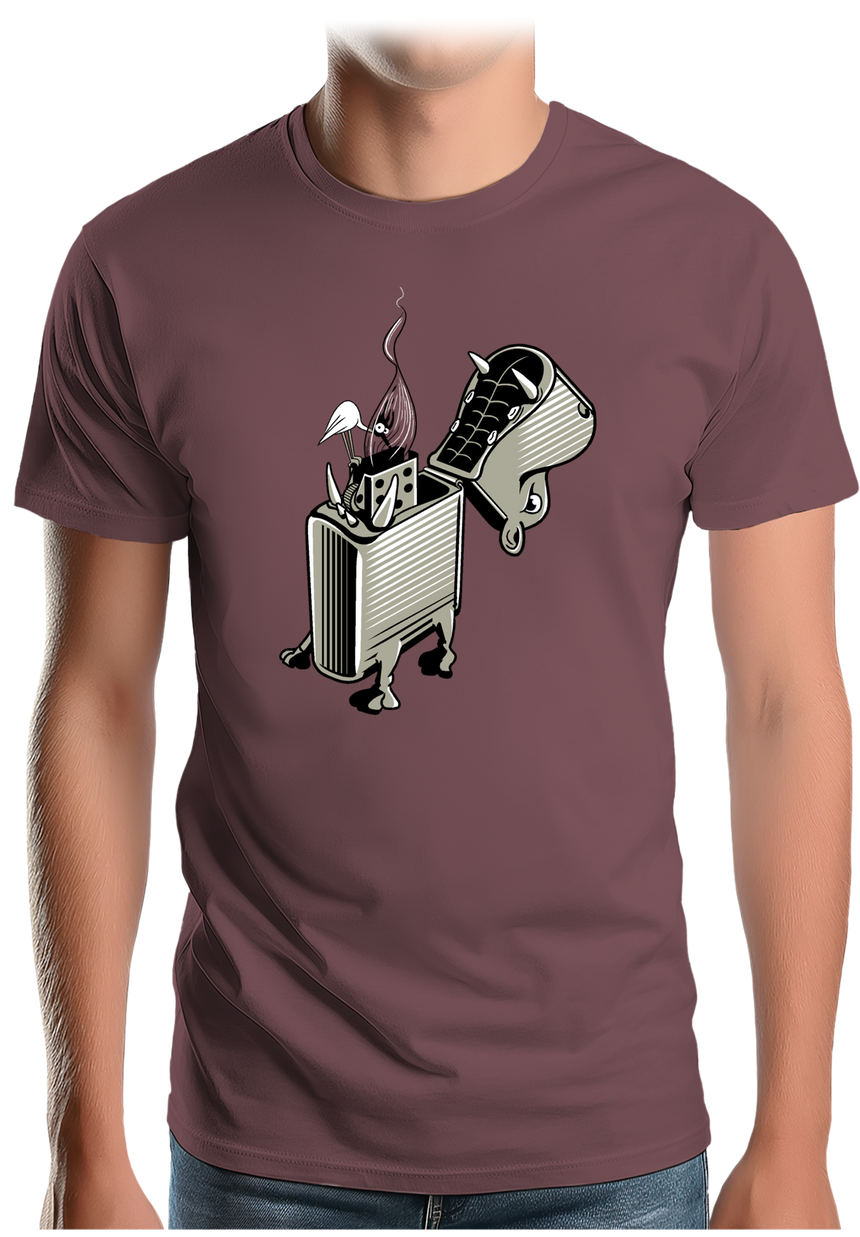 T-Shirt Homme Hippopotame chez son dentiste