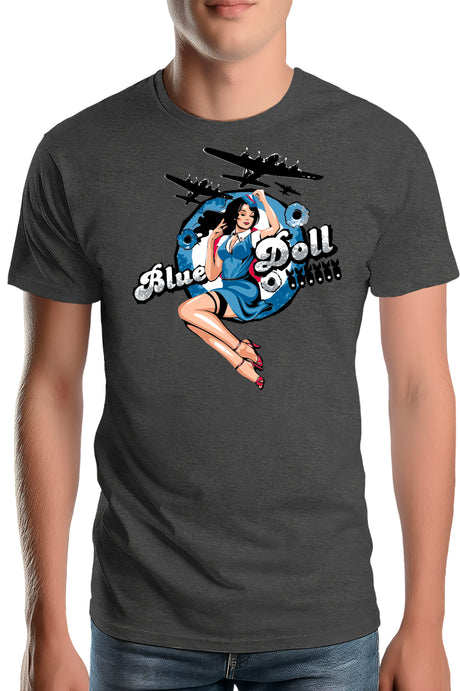 Tee-Shirt Homme Pin Up Avec Avion