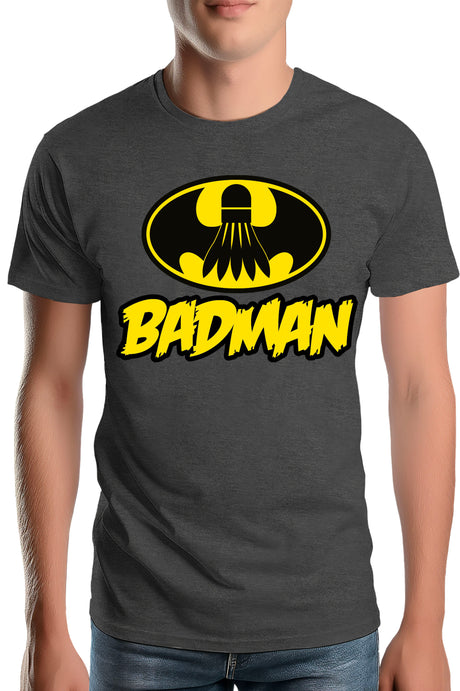 Tee-Shirt Homme Le super hero du badmington