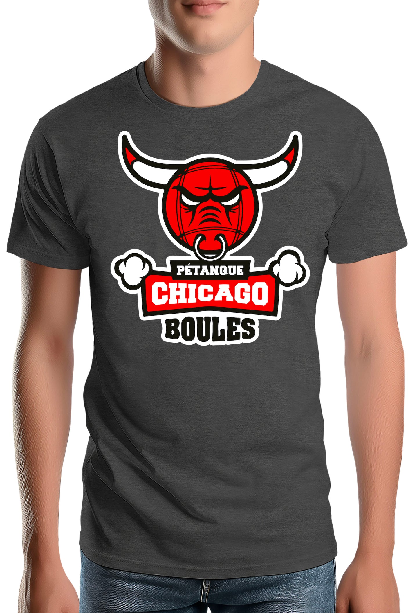 T-Shirt Homme Pétanque de Chicago