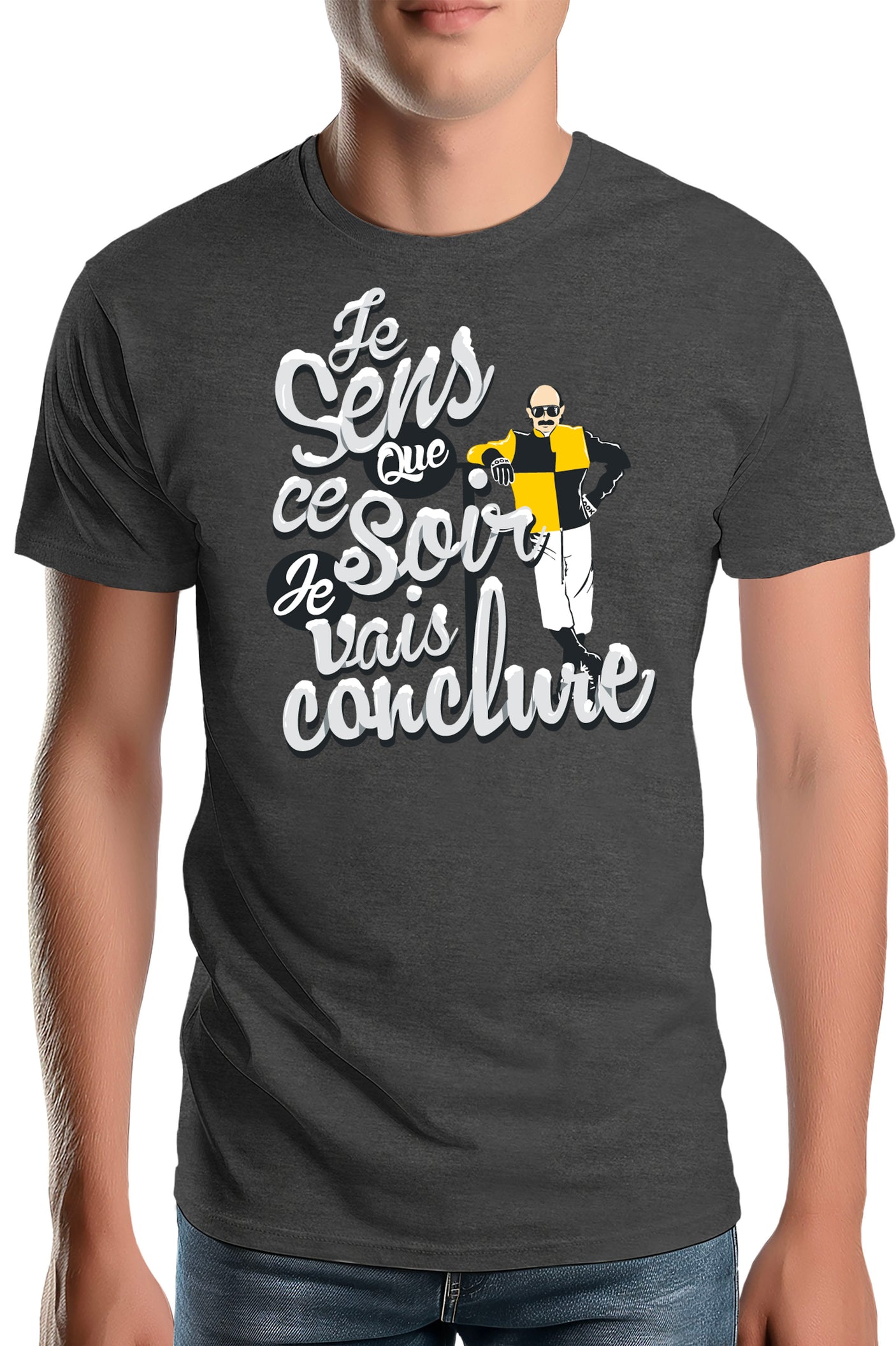 Tee-Shirt Homme Je sens que ce soir je vais conclure