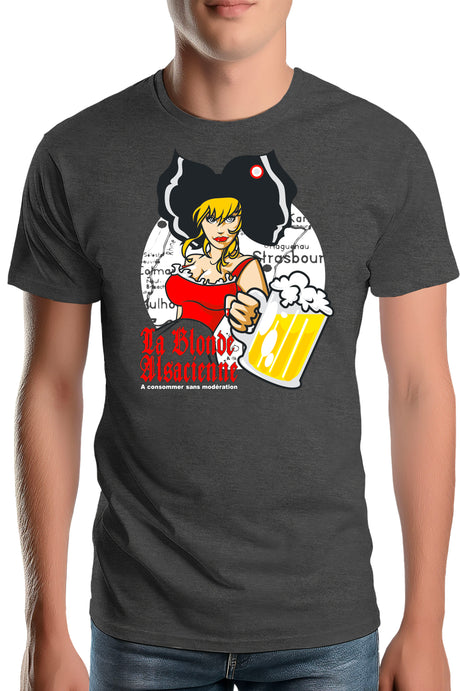 T-Shirt Homme La blonde alsacienne