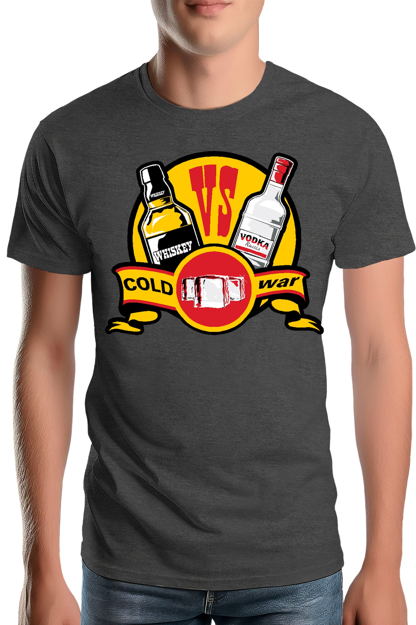 Tee-Shirt Homme Coldwar whisky contre vodka