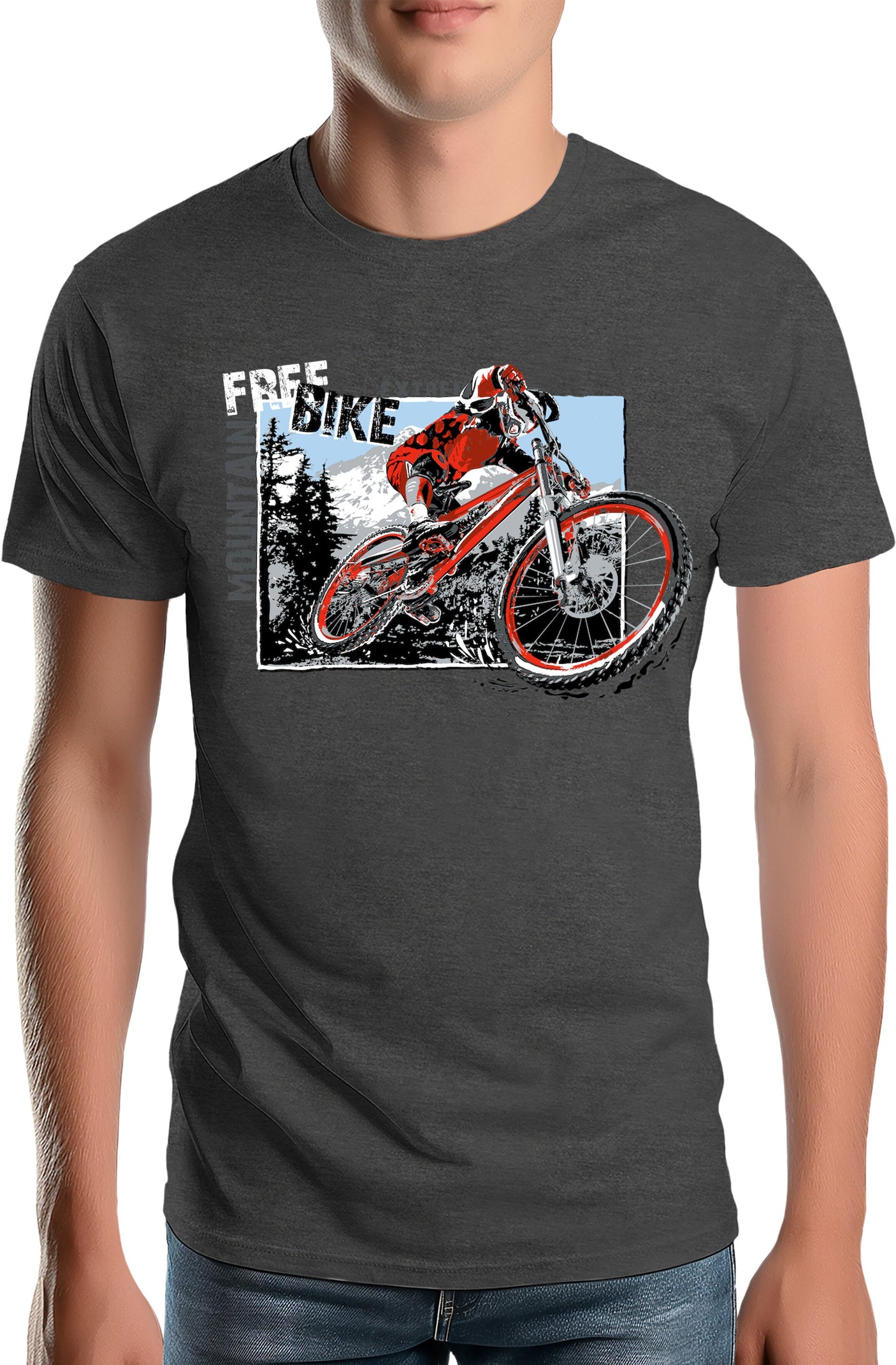 Tee-Shirt Homme Mountain Bike velo