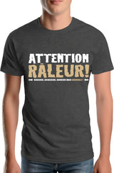 Tee-Shirt Homme Attention raleur en bronze