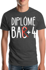 Tee-Shirt Homme Diplomé bar +4