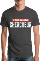 Tee-Shirt Homme je suis un grand chercheur ... retraite