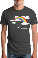 Tee-Shirt Homme Parapente arc en ciel