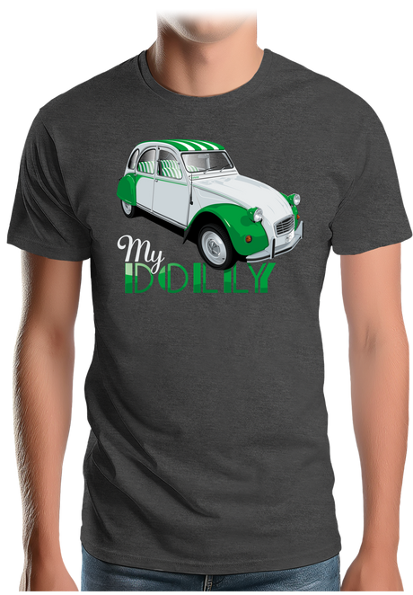 T-Shirt Homme Voiture 2CV série spéciale bicolore