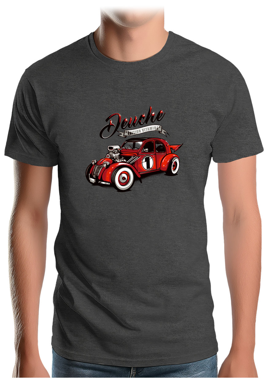 T-Shirt Homme Voiture 2CV version vitamine