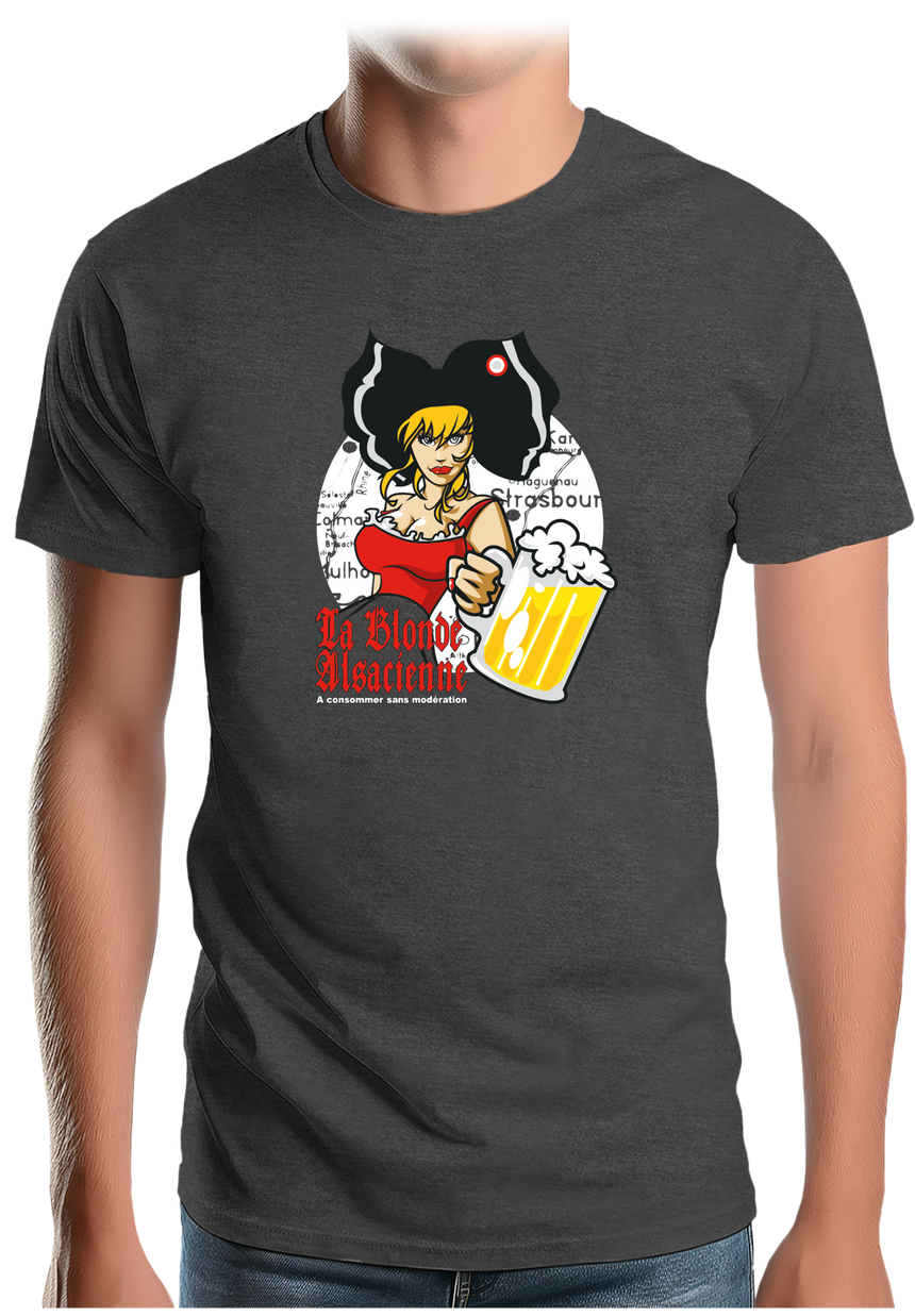 T-Shirt Homme La blonde alsacienne