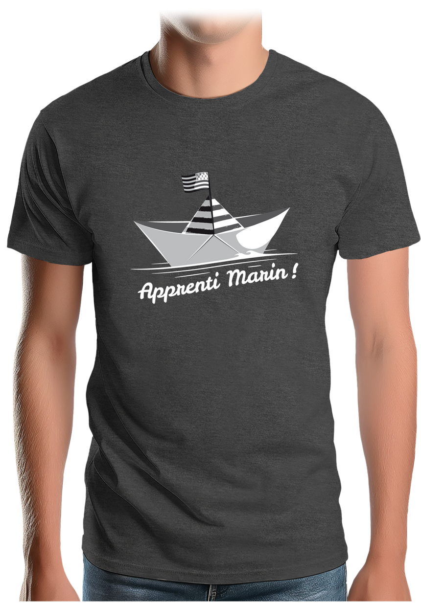 T-Shirt Homme Petit bateau bzh apprenti marin