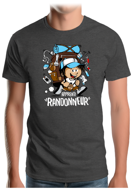 T-Shirt Homme Apprenti randonneur en trail