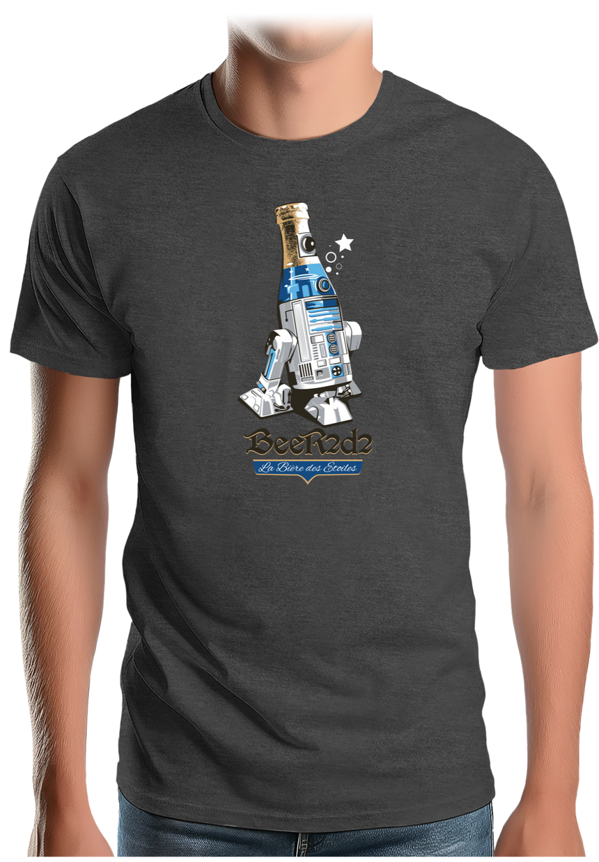 T-Shirt Homme Beer2d2 la bière des étoiles