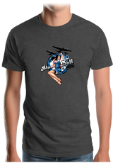 T-Shirt Homme Pin Up Avec Avion