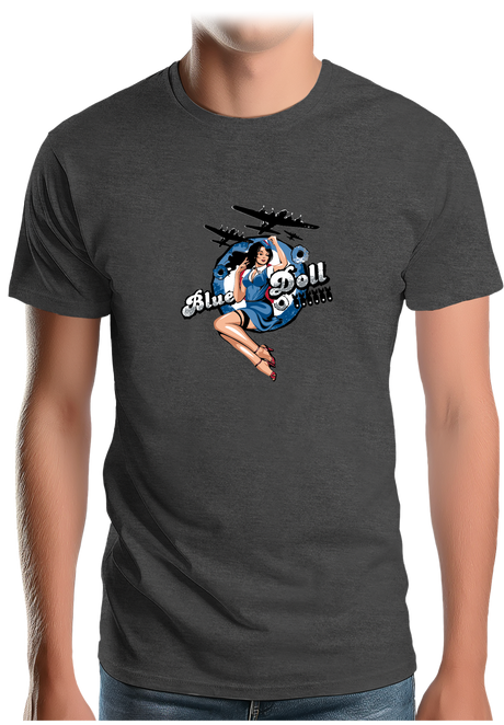 T-Shirt Homme Pin Up Avec Avion