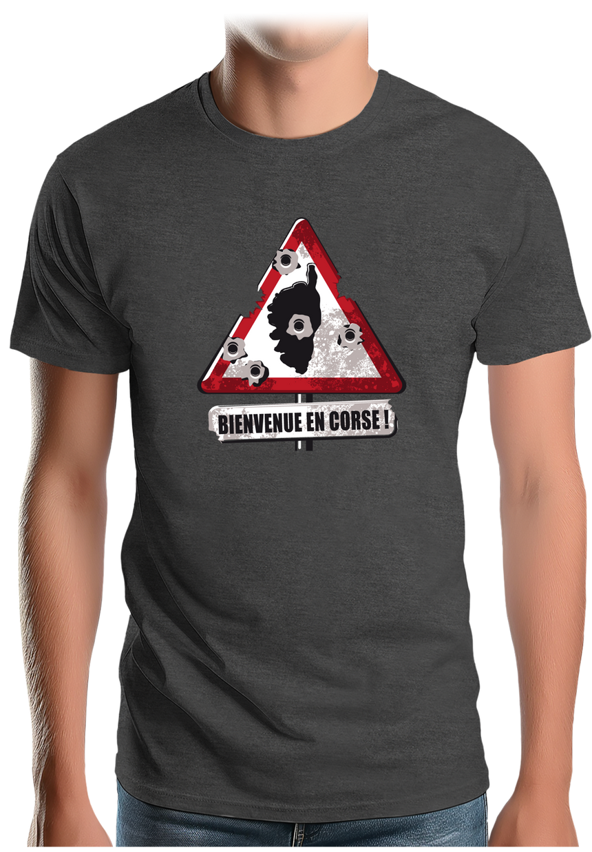 T-Shirt Homme Bienvenue en Corse !
