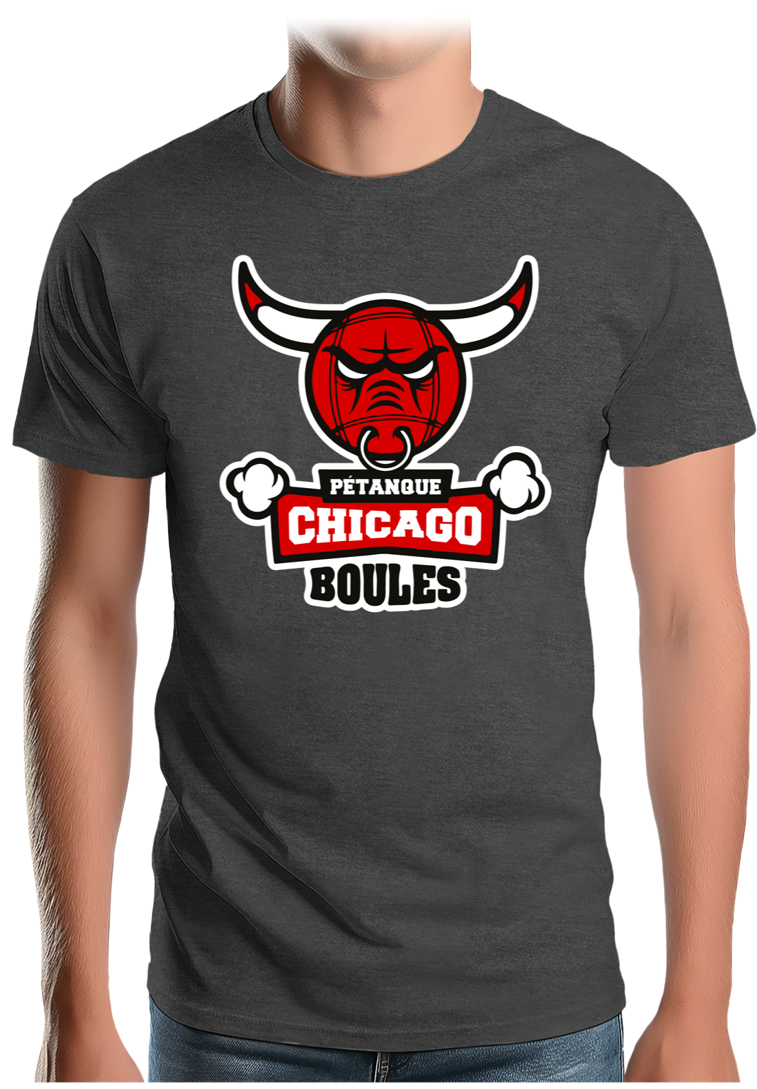T-Shirt Homme Pétanque Chicago Boules