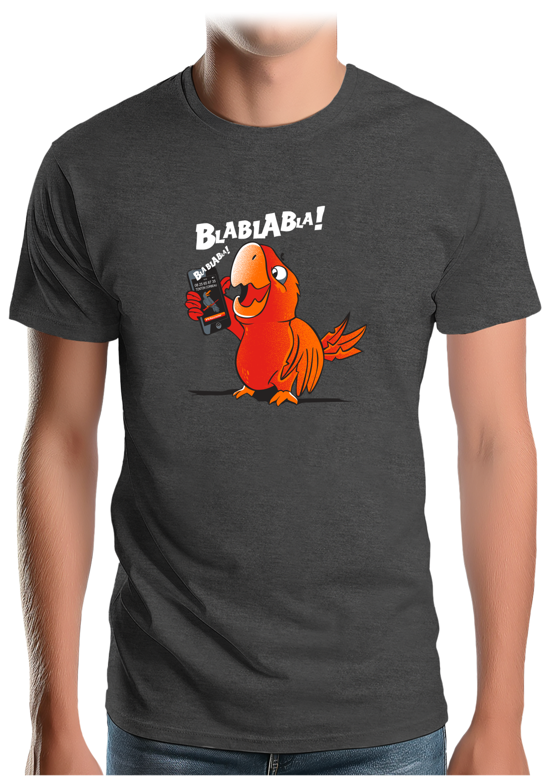 T-Shirt Homme Blablabla le Perroquet