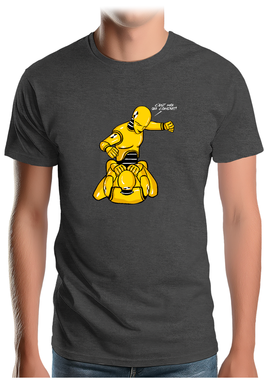 T-Shirt Homme Mannequin crash test de voiture