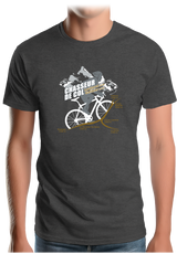 T-Shirt Homme Vélo Chasseur de Col Lautaret Galibier