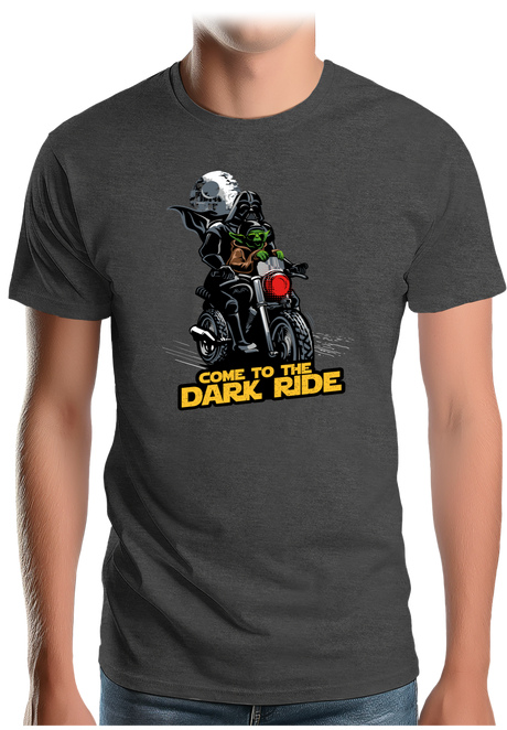 T-Shirt Homme Come to the dark ride en moto