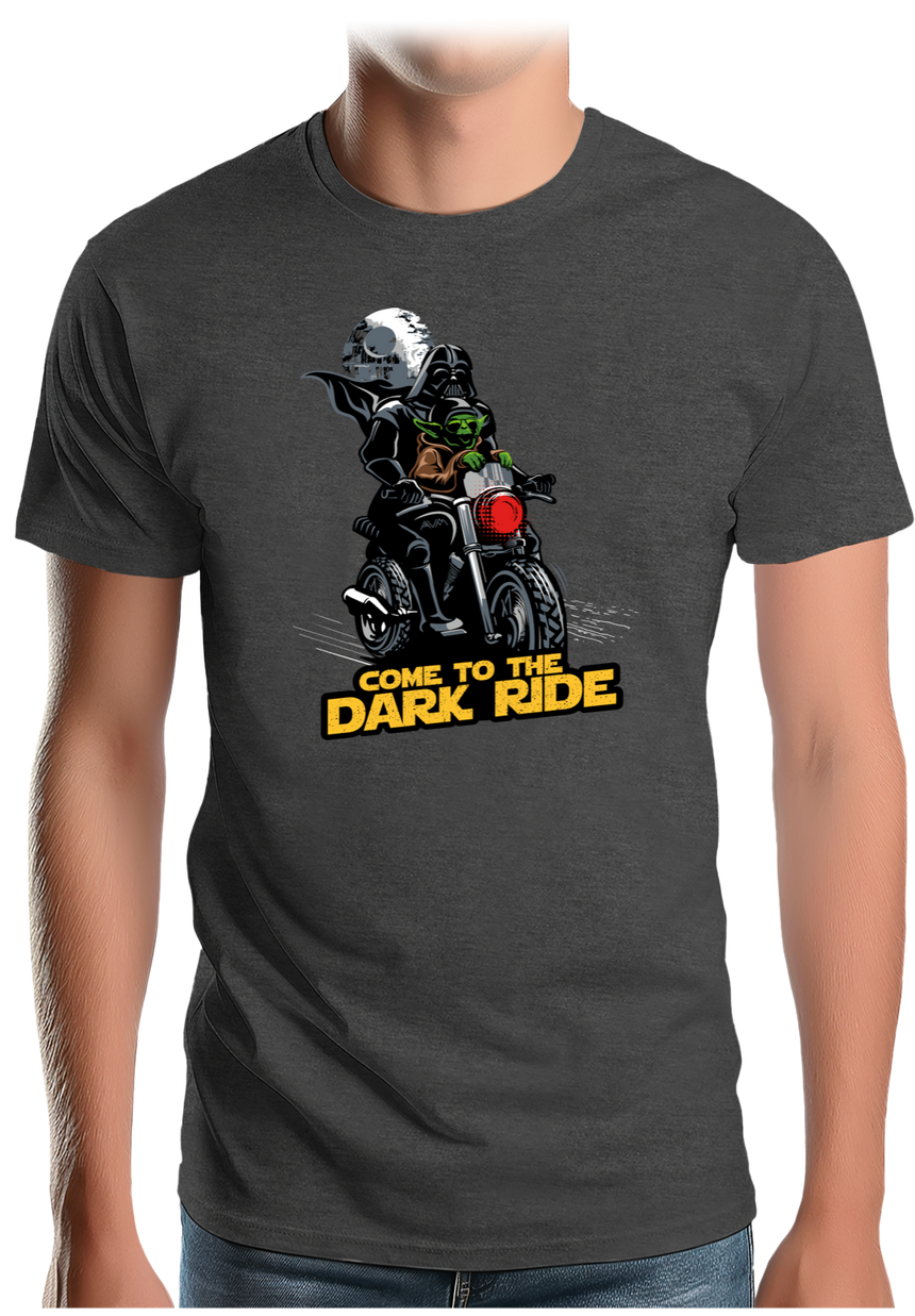 T-Shirt Homme Come to the dark ride en moto