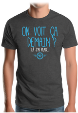 T-Shirt Homme On voit ça demain ? Là j'ai plage
