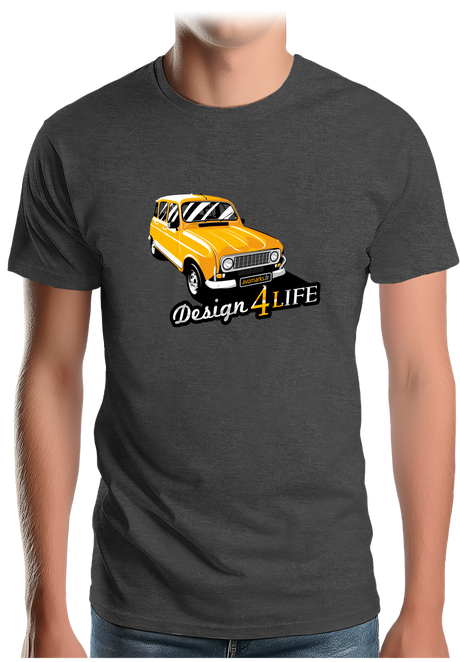 T-Shirt Homme Voiture Design 4L
