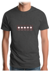 T-Shirt Homme Dur Dur le reveil alarme alcool