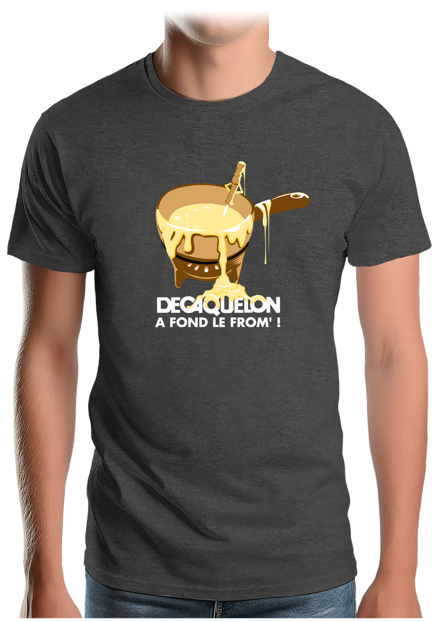 T-Shirt Homme Decaquelon à fond le fromage