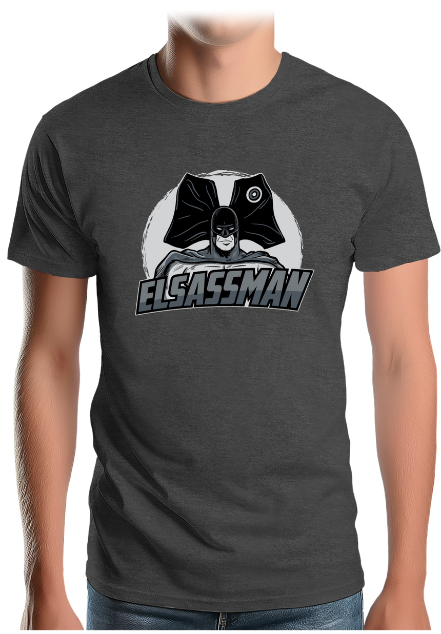 T-Shirt Homme Elsassman, le super héros Alsacien