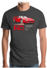 T-Shirt Homme F40 le V8 iconique