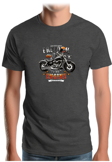 T-Shirt Homme La moto Freedom