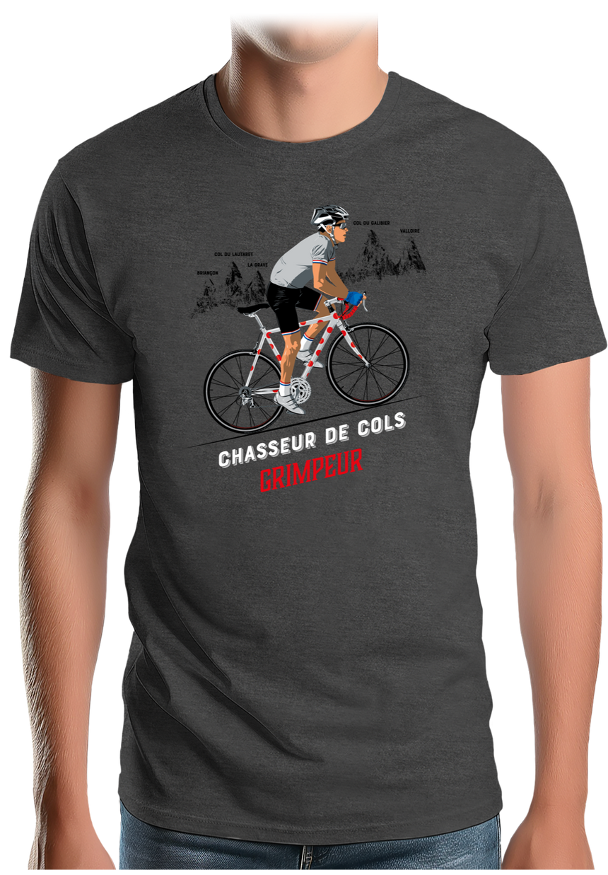 T-Shirt Homme Meilleur grimpeur en chasseur de col