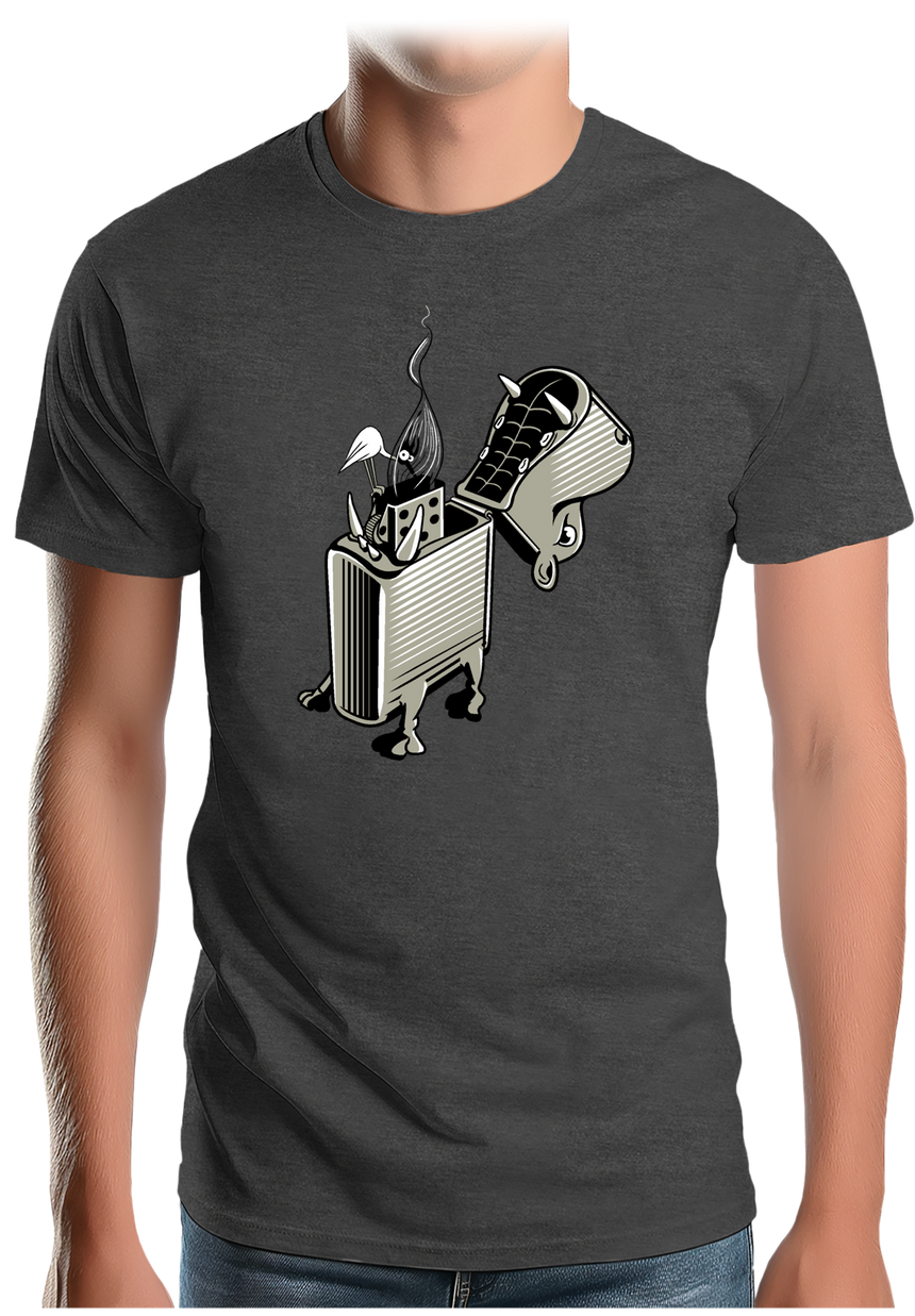 T-Shirt Homme Hippopotame chez son dentiste