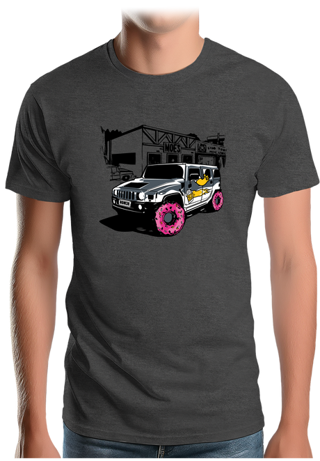 T-Shirt Homme Voiture de Homer Simson