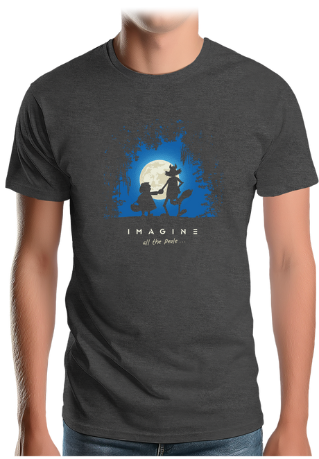 T-Shirt Homme Conte loup et chaperon rouge