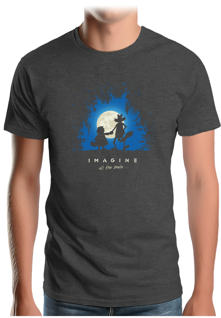 T-Shirt Homme Conte loup et chaperon rouge