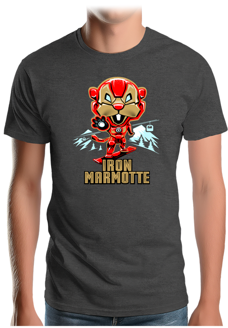 T-Shirt Homme Iron Marmotte