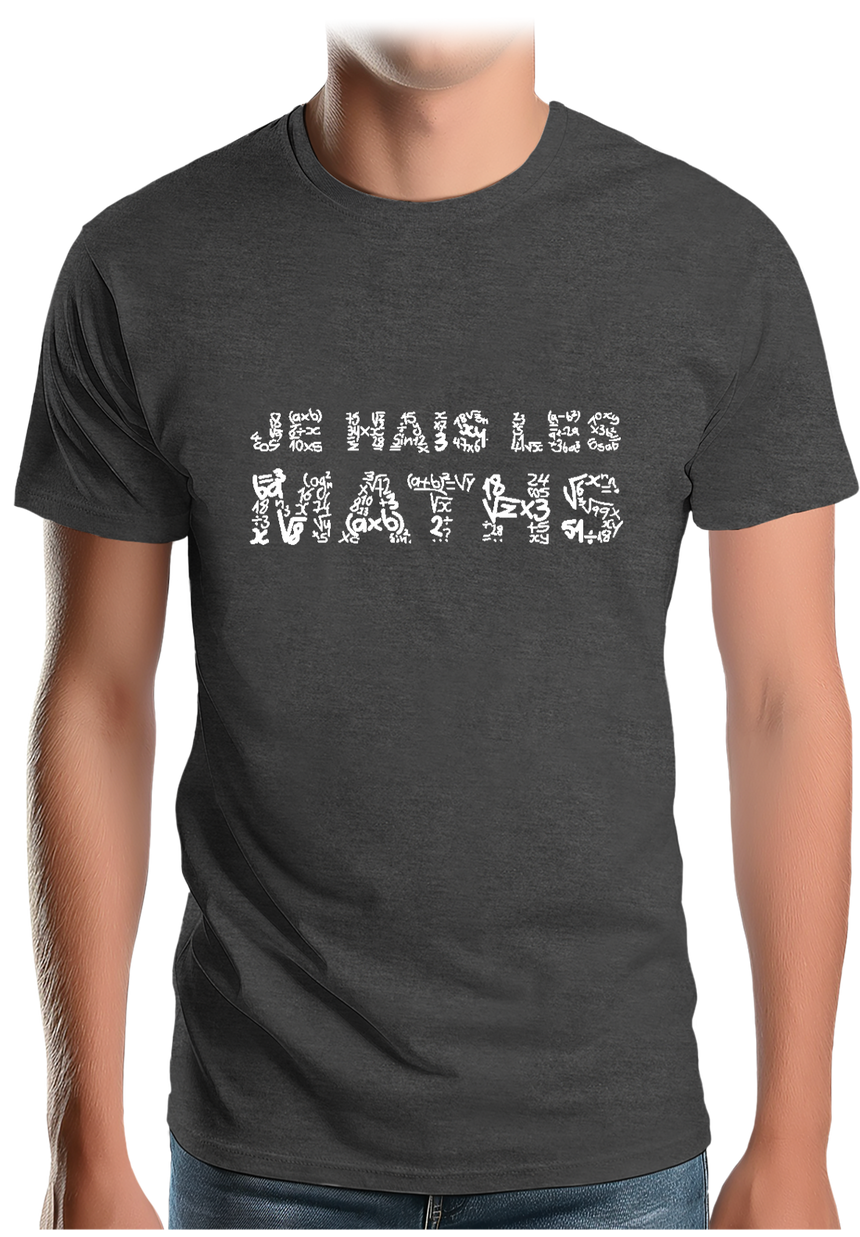 T-Shirt Homme Je Hais Les Maths