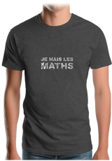 T-Shirt Homme Je Hais Les Maths