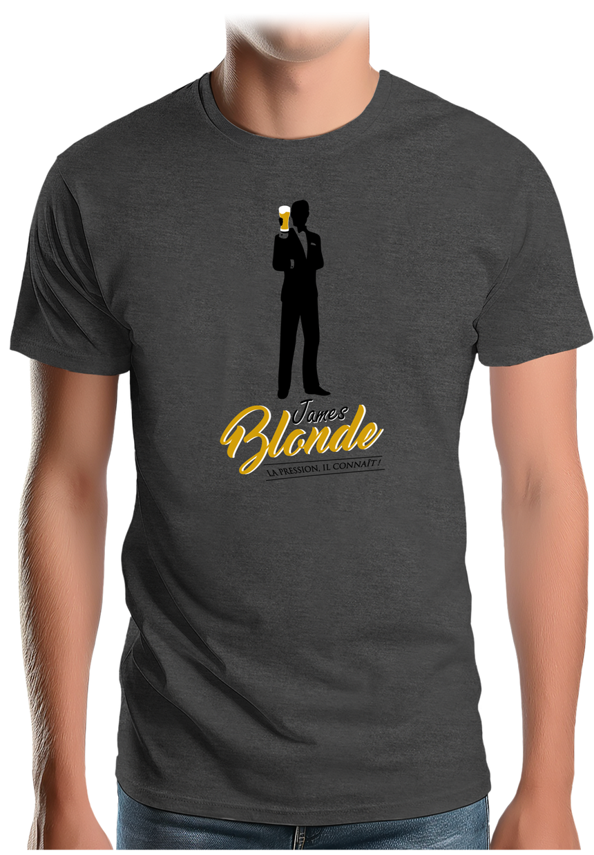 T-Shirt Homme Bière made in James Blonde