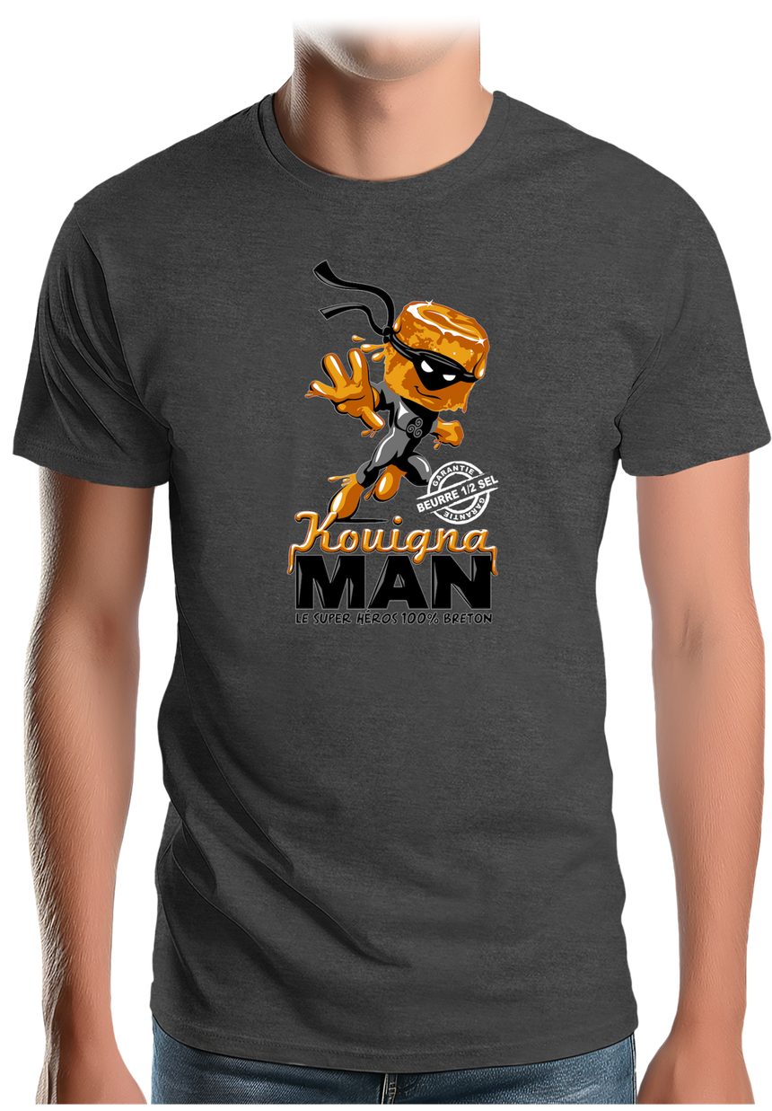 T-Shirt Homme Kouignaman super héros breton
