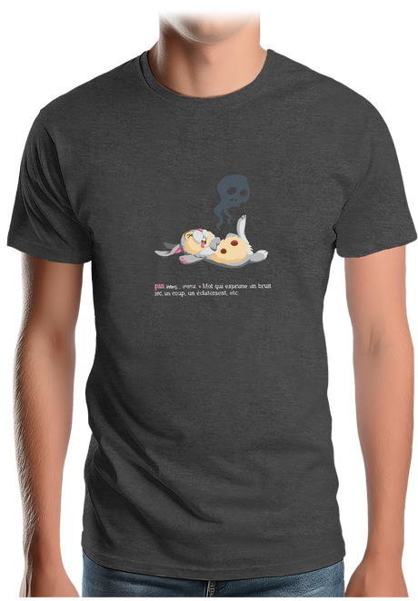 T-Shirt Homme Pan ! Lapin Couché