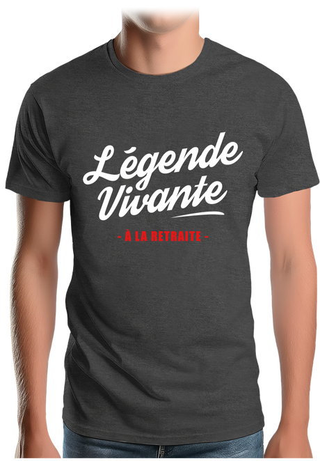 T-Shirt Homme Légende vivante à la retraite
