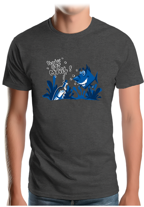 T-Shirt Homme Bouteille à la mer poisson